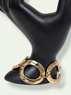Charles Albert Alchemia Hammered Link Toggle Bracelet